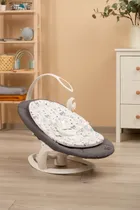 Caretero, elektryczny leżaczek i bujaczek 2w1, graphite