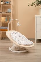 Caretero, Noco, elektryczny leżaczek i bujaczek 2w1, beige