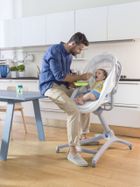 Chicco, Baby Hug 4in1 Air, kołyska, leżaczek, krzesełko, white snow