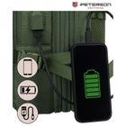 Peterson, plecak podróżny z miejscem na laptopa i portem USB, zielony