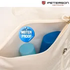 Peterson, plecak podróżny z siatkowaną przegrodą i paskami kompresyjnymi, ecru