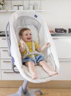 Chicco, Baby Hug 4in1 Air, kołyska, leżaczek, krzesełko, white snow