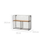 4living, metalowa półka biurowa, 45-15.5-35.5 cm