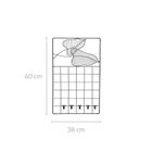 4living, metalowa tablica krata na notatki, 38-60 cm