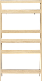 5five Simply Smart, Abana, regał na książki otwarty z 5 półkami, 76-43-146 cm