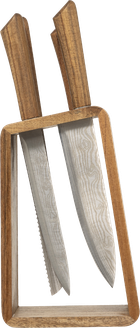 5five Simply Smart, Harmony, zestaw noży z drewnianym stojakiem, 6 elementów