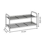 5five Simply Smart, Metty, metalowy stojak na buty, 2 poziomy, 71 cm