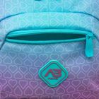 Abag, plecak szkolny, 3-komorowy, hexagon mint ombre