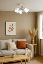 Activejet, Emily, lampa wisząca, gold, E27 3-40W