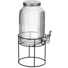 Adler, słój do napojów z kranikiem i stojakiem, szklany, 4l