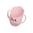 Akuku, kubek pochyły do nauki picia, różowy