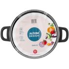 Altom Design, Emilio, garnek nierdzewny z pokrywą szklaną, 4,2l, 24 cm