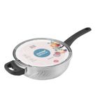 Altom Design, Emilio, patelnia nierdzewna z pokrywą szklaną, 2,8l, 24 cm