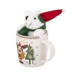 Altom Design, kubek renifer nbc, 400 ml, z maskotką, color box