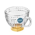 Altom Design, Lily, kubek na złotej stopce, 430 ml