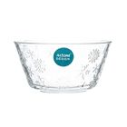 Altom Design, salaterka szklana, średnica 13 cm, śnieżynki