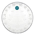 Altom Design, talerz szklany, średnica 21 cm, choinka
