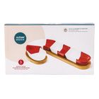 Altom Design, zestaw naczyń na podstawie bambusowej nbc, 30-16.5-3.5 cm, cukrowa laseczka, color box