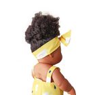 Anek dla Dzieci, lalka bobas z kokardą, żółta