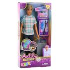 Anlily, lalka chłopak z walizką i akcesoriami podróżnika