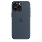 Apple iPhone 15 Pro Max, silicone case with magsafe, Storm Blue