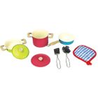 Askato, zestaw garnków metalowych, 8 elementów