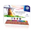 Astra, kredki z drewna cedrowego w metalowym pudełku, 48 kolorów