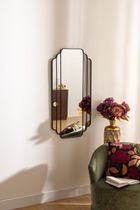 Atmosphera, Benedita, lustro wiszące, duże, art deco, metalowa rama, 50,5-100,3 cm