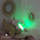 Atmosphera for kids, Jednorożec, pluszowy projektor ze światłem, 38 cm