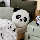 Atmosphera for kids, okrągła poduszka panda z uszami, Ø 27 cm