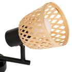 Atmosphera, Lio, lampy sufitowe, 2 klosze z plecionego bambusa, 2xśrednica 17 cm