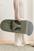 BabyBjörn, Bliss Woven, Petal Quilt, leżaczek, ciemnozielony