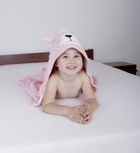 BabyMatex, Jimmy, kąpielowe okrycie niemowlęce, różowe, 80-80 cm