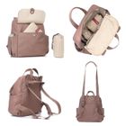 Babymel, Robyn, torba i plecak dla mamy, eko skóra, Dusty Pink