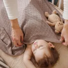 BabyOno, kocyk bambusowy, beżowy, 75-100 cm