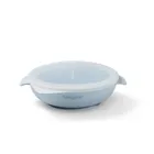 BabyOno, silikonowy talerzyk z przyssawką i przykrywką, niebieski