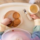 BabyOno, sztućce dla dzieci, stal nierdzewna, beżowy