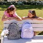 BackUp, plecak szkolny, 3-komorowy, Szachownica Fiolet