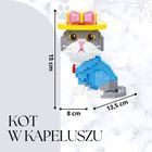 Balody, Kot w kapeluszu, klocki konstrukcyjne, 832 elementy