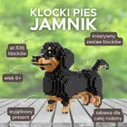 Balody, Pies Jamnik mały, klocki konstrukcyjne, 836 elementów