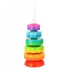 Bam Bam, tęczowa spirala, piramidka, owoce