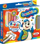 Bambino, kredki trójkątne z temperówką, 12 kolorów