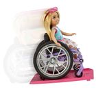 Barbie, Chelsea na wózku, blond włosy, lalka z akcesoriami