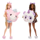 Barbie, Cutie Reveal, Piżama Party, zestaw prezentowy, 2 lalki z akcesoriami
