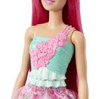 Barbie, Dreamtopia, lalka księżniczka, ciemnoróżowe włosy