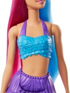 Barbie, Dreamtopia, lalka syrena, różowo-niebieskie włosy