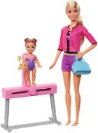Barbie, Gimnastyczka, lalka blondynka, mini-laleczka i akcesoria