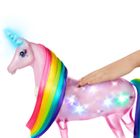 Barbie, Jednorożec Magia świateł, zestaw z lalką, światło i dźwięk