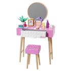 Barbie, mebelek i dekoracje #3, toaletka, zestaw akcesoriów bez lalki