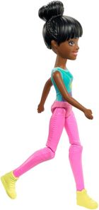 Barbie, On the Go, lalka w niebiesko-różowym stroju